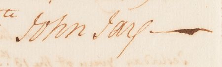 Lot #119 John Jay Autograph Letter Signed to His Wife on Elections and Education: 