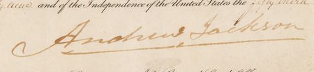 Lot #80 Andrew Jackson Document Signed as President - Image 3