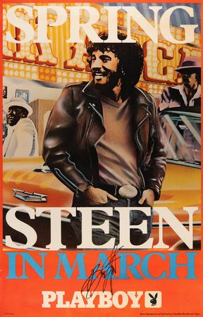 Lot #597 Bruce Springsteen Signed Playboy Poster