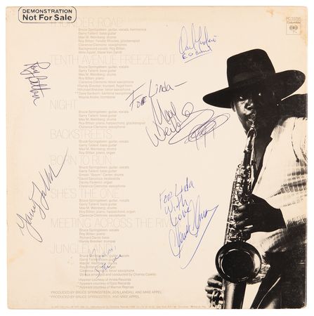 Lot #478 Bruce Springsteen and the E Street Band Signed Album - Born to Run - Image 3