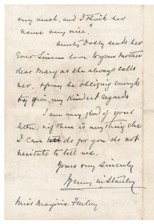 Lot #281 Henry M. Stanley Autograph Letter Signed - Image 3
