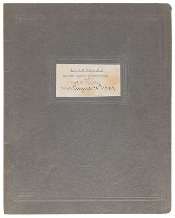 Lot #893 Walter Lantz Document Signed, Hiring a Cartoonist - Image 5