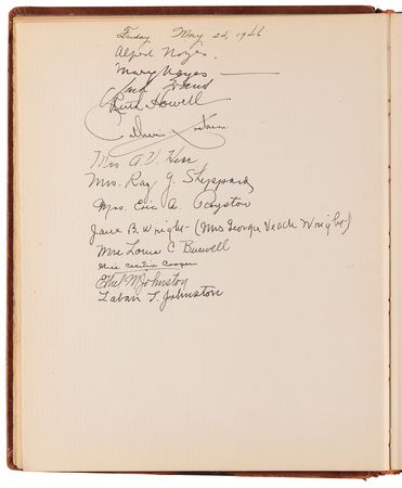 Lot #436 Ayn Rand, Richard Nixon, and Notables Signed Guestbook - Image 6
