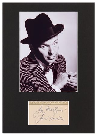 Lot #693 Frank Sinatra Signature - Image 1