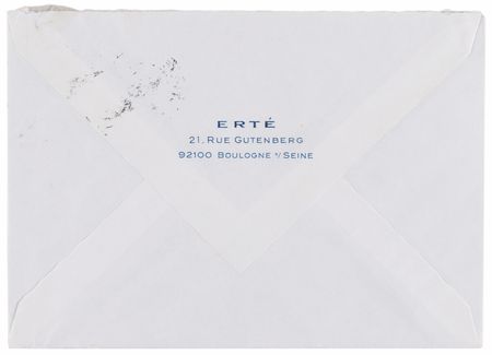 Lot #412 Erte Handwritten Letter - Image 3