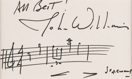 Lot #698 Star Wars: John Williams Autograph Musical Quotation Signed - Image 2