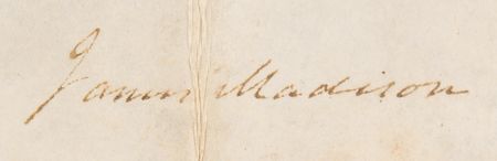 Lot #7 James Madison and James Monroe Document Signed as President and Secretary of State - Image 2