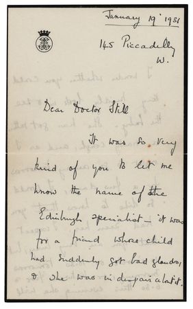 Lot #213 Elizabeth, Queen Mother Autograph Letter Signed - Image 1