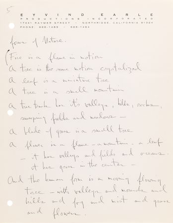 Lot #856 Eyvind Earle (6) Autograph Letters Signed with Handwritten Autobiography - Image 6