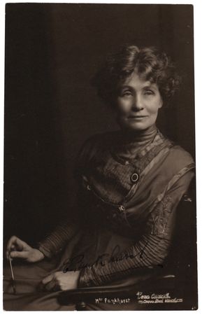 Lot #260 Emmeline Pankhurst Signed Photograph