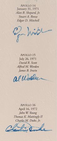 Lot #366 Astronauts (24) Multi-Signed Limited Edition Print by Alan Bean - 'Reaching for the Stars' - Image 10