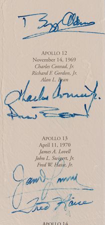 Lot #366 Astronauts (24) Multi-Signed Limited Edition Print by Alan Bean - 'Reaching for the Stars' - Image 11