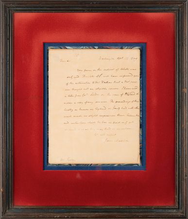 Lot #5 James Madison Autograph Letter Signed as President to Attorney General Caesar A. Rodney - Image 3