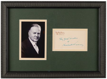 Lot #79 Herbert Hoover Signature - Image 1
