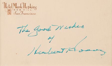 Lot #79 Herbert Hoover Signature - Image 2