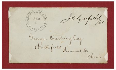 Lot #66 James A. Garfield Signed Free Frank - Image 2