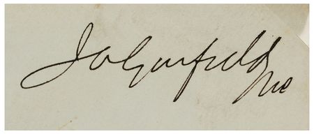 Lot #66 James A. Garfield Signed Free Frank - Image 3