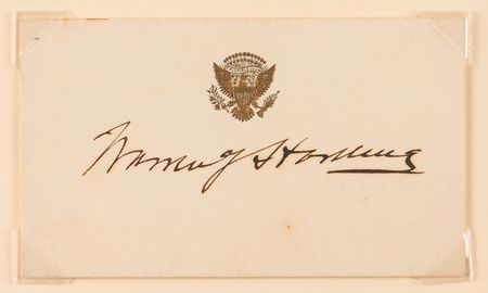 Lot #68 Warren G. Harding Signature - Image 2