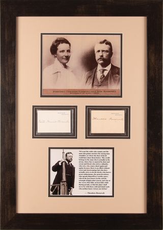 Lot #104 Theodore and Edith Roosevelt (2) Signed