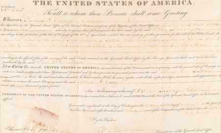 Lot #24 John Quincy Adams Document Signed as President - Image 3
