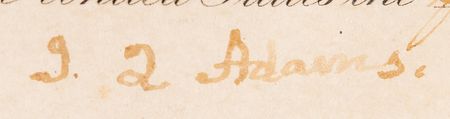 Lot #24 John Quincy Adams Document Signed as President - Image 4