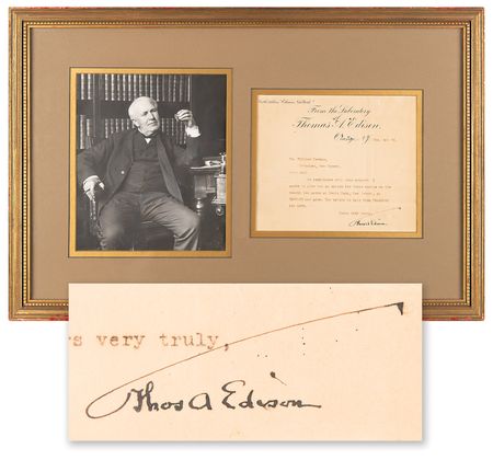 Lot #212 Thomas Edison Typed Letter Signed - Image 1