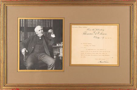 Lot #212 Thomas Edison Typed Letter Signed - Image 2