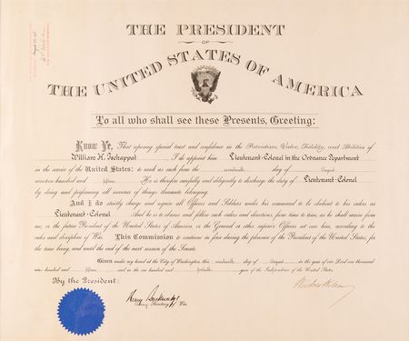 Lot #116 Woodrow Wilson War-Dated Document Signed as President - Image 2