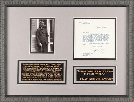 Lot #102 Franklin D. Roosevelt Typed Letter Signed as President - Image 1