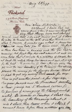 Lot #713 Jose Raul Capablanca Autograph Letter