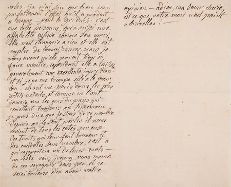 Lot #125 Marie Antoinette Rare Handwritten Letter on Russian Royalty to Her Sister, Marie-Christine d'Autriche - Image 2