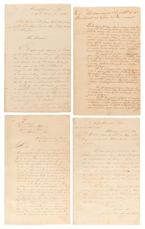 Lot #120 Simon Bolivar Letter Signed to Commodore Isaac Hull, Promising to 