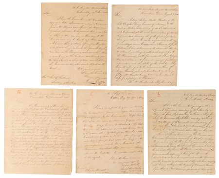 Lot #120 Simon Bolivar Letter Signed to Commodore Isaac Hull, Promising to 