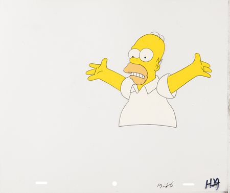 Lot #905 Homer Simpson production cel from The