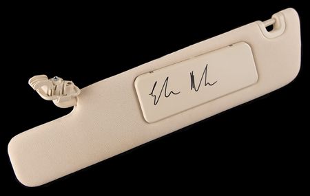 Lot #133 Elon Musk Signed Tesla Model S Sun Visor - Image 2