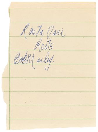 Lot #469 Bob Marley Signature with Backstage Pass (Landover, Maryland on June 16, 1978) - Image 1