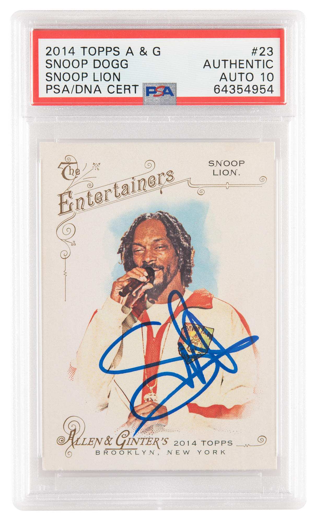 Snoop Dogg Signed Trading Card - PSA GEM MINT 10 | RR Auction