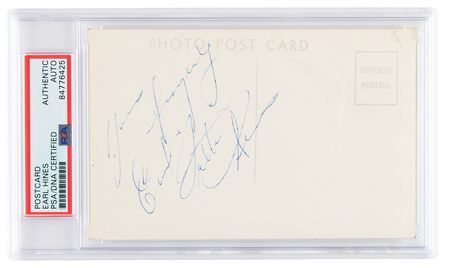 Lot #1177 Earl 'Fatha' Hines Signed Photograph - Image 1