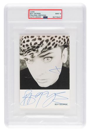 Boy George Signed Photograph - PSA MINT 9 | RR Auction