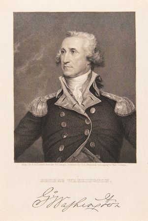 Lot #1002 George Washington Hand-Addressed Envelope Panel - Image 3