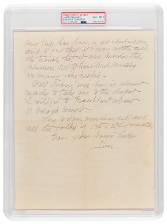 Lot #1235 James Naismith Autograph Letter Signed -