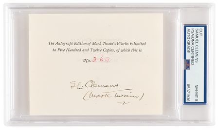 Lot #1157 Samuel L. Clemens Dual Signature - “S.