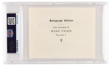 Lot #1157 Samuel L. Clemens Dual Signature - “S. L. Clemens, (Mark Twain)” - PSA NM-MT 8 - Image 2