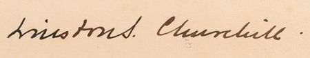 Lot #1052 Winston Churchill Autograph Letter Signed: 