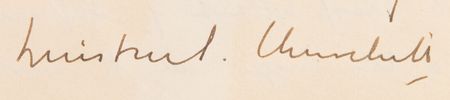 Lot #1053 Winston Churchill Autograph Letter Signed, Predicting Political Upheaval in Europe: 