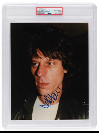 Lot #1187 Jeff Beck Signed Photograph