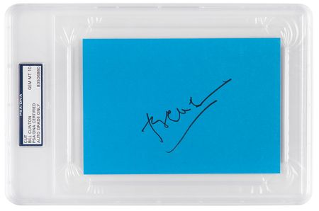 Lot #1019 Bill Clinton Signature - PSA GEM MT 10