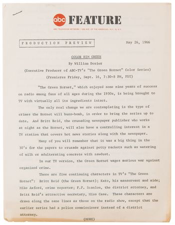 Lot #1224 Green Hornet: Bruce Lee and Van Williams Original 'Type I' Photograph - Image 3