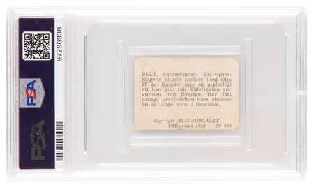 Lot #1236 1958 Alifabolaget #635 Pele Rookie Card - PSA FR 1.5 - Image 2