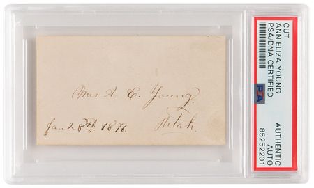Lot #1111 Ann Eliza Young Signature